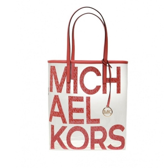 Michael Kors Handbags - MICHAEL KORS CLEAR SIGNATURE TOTE